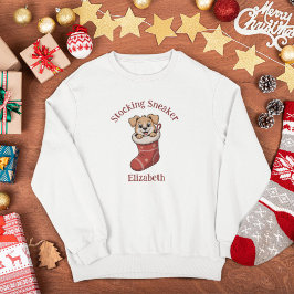 かわいい犬のマッチングファミリークリスマス スウェットシャツ