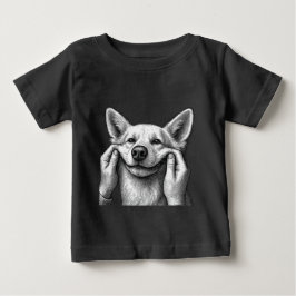 かわいい犬のママ/パパ ベビーTシャツ