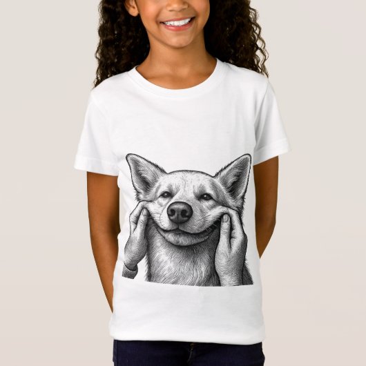 かわいい犬のママ/パパ Tシャツ (正面)