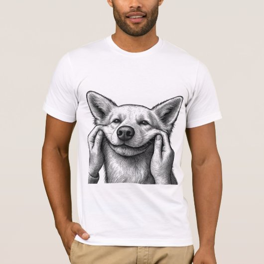 かわいい犬のママ/パパ Tシャツ (正面)