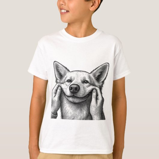かわいい犬のママ/パパ Tシャツ (正面)