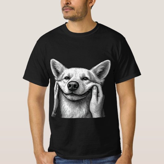かわいい犬のママ/パパ Tシャツ (正面)