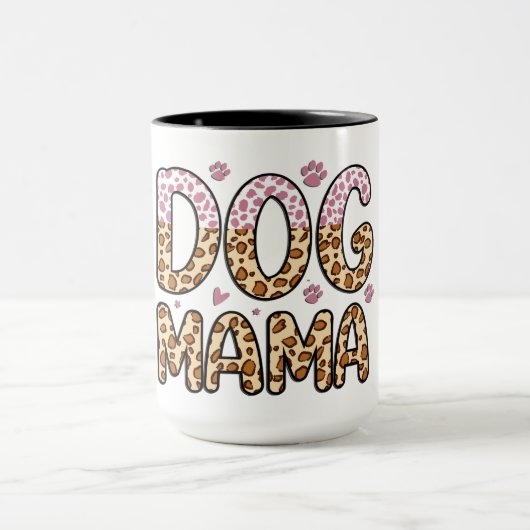 かわいい犬のママ マグカップ (中央)