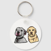 かわいい犬のミーム キーホルダー (裏面)