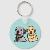かわいい犬のミーム キーホルダー (裏面)