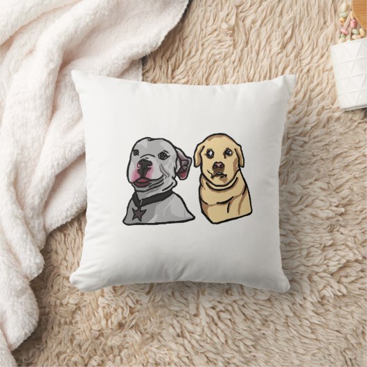 かわいい犬のミーム クッション (ブランケット)