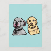 かわいい犬のミーム ポストカード (正面)