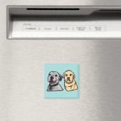 かわいい犬のミーム マグネット (インサイチュ (食洗機))