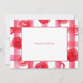 かわいい犬のメガネ赤い水色フォトバレンタイン ノートカード (裏面)