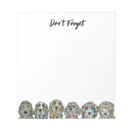 かわいい犬のメモ帳 ノートパッド