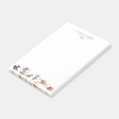 かわいい犬のモノグラム ポストイット (アングル)