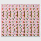 かわいい犬のラッピング紙 ラッピングペーパー (フラット)