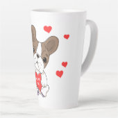 かわいい犬のラテマグ カフェラテマグ (右アングル)