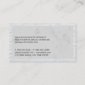 かわいい犬のロゴ |レンガの壁縁ど 名刺 (裏面)