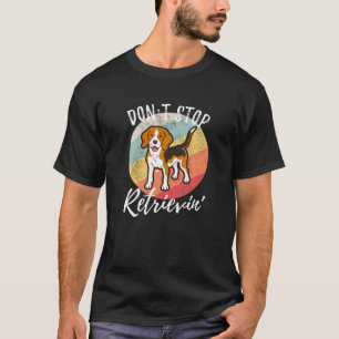 かわいい犬のヴィンテージストップがビーグル犬を取り返さない Tシャツ