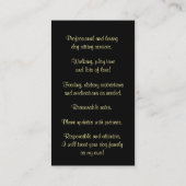 かわいい犬の保育園名刺 名刺 (裏面)