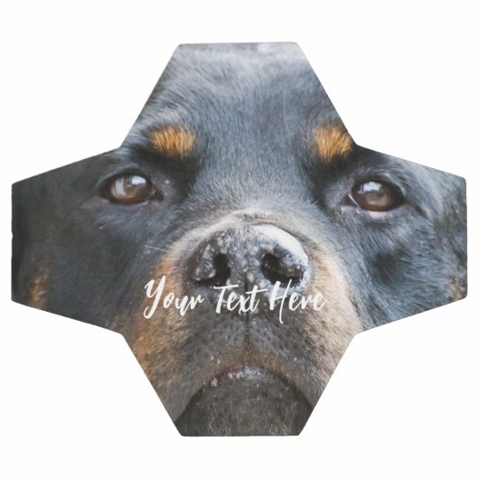 かわいい犬の写真サッカーボールを追加 サッカーボール (フラット)