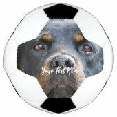 かわいい犬の写真サッカーボールを追加 サッカーボール (正面)