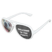 かわいい犬の写真ポメラニア犬誕生日パーティー アビエーターサングラス (アングル)