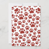 かわいい犬の写真メリーパーソナライズされたクリスマスカスタム シーズンカード (裏面)