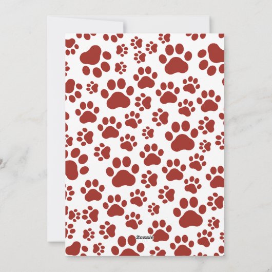 かわいい犬の写真メリーパーソナライズされたクリスマスカスタム シーズンカード (裏面)