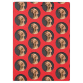 かわいい犬の写真モダン クリップボード (裏面)