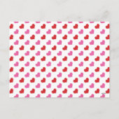 かわいい犬の写真教室バレンタインキャンディハート シーズンポストカード (裏面)