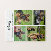 かわいい犬の写真集-白枠ペット写真 ジグソーパズル (横)