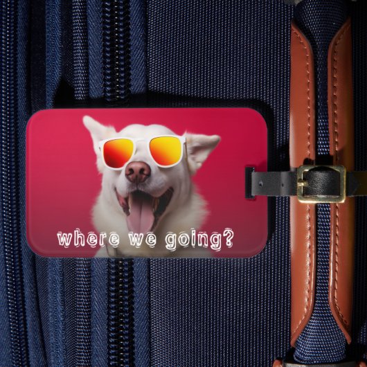 かわいい犬の写真 ラゲッジタグ (正面インサイチュ4)
