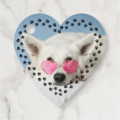 かわいい犬の前足のプリント写真 フェイバータグ (正面)