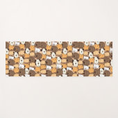 かわいい犬の動物柄 ヨガマット (正面(横))