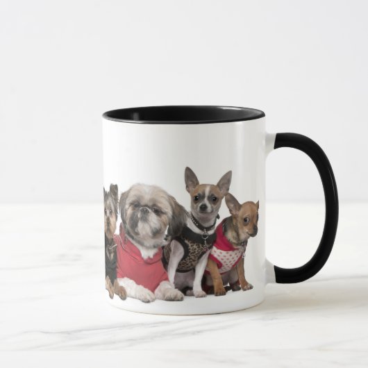 かわいい犬の友人のコーヒー・マグ マグカップ (右)