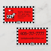 かわいい犬の名刺 名刺 (正面/裏面)