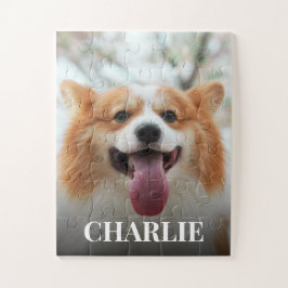 かわいい犬の名前フォトカスタム ジグソーパズル