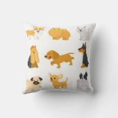 かわいい犬の品種 クッション (裏面)