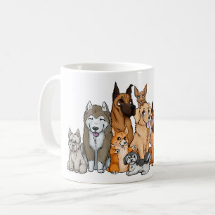 かわいい犬の品種 コーヒーマグカップ