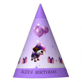 かわいい犬の子ども誕生日 パーティーハット