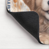 かわいい犬の子犬の冬雪名前をカスタムする マウスパッド (コーナー)