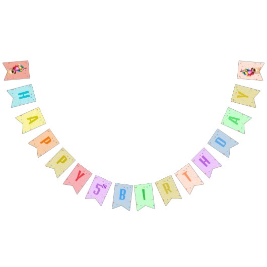 かわいい犬の子犬をテーマにした子どもの誕生日パーティー バンティングフラッグ (全)