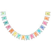 かわいい犬の子犬をテーマにした子どもの誕生日パーティー バンティングフラッグ (全)