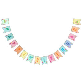 かわいい犬の子犬をテーマにした子どもの誕生日パーティー バンティングフラッグ