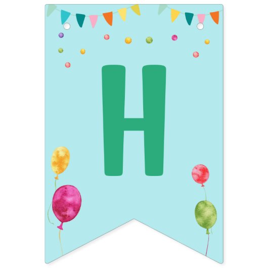 かわいい犬の子犬をテーマにした子どもの誕生日パーティー バンティングフラッグ (第2の旗)