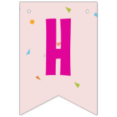 かわいい犬の子犬をテーマにした子どもの誕生日パーティー バンティングフラッグ (第2の旗)