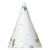 かわいい犬の子犬をテーマにした子どもの誕生日パーティー パーティーハット (右)