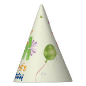 かわいい犬の子犬をテーマにした子どもの誕生日パーティー パーティーハット (右)