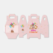 かわいい犬の子犬をテーマにした子どもの誕生日パーティー フェイバーボックス (折り畳みなし)