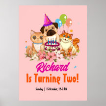 かわいい犬の子犬をテーマにした子どもの誕生日パーティー