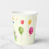 かわいい犬の子犬をテーマにした子どもの誕生日パーティー 紙コップ (右)