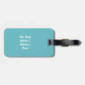 かわいい犬の子犬パーソナライズされたの名前 ラゲッジタグ (裏面横)