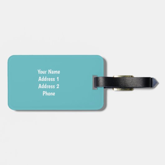 かわいい犬の子犬パーソナライズされたの名前 ラゲッジタグ (裏面横)